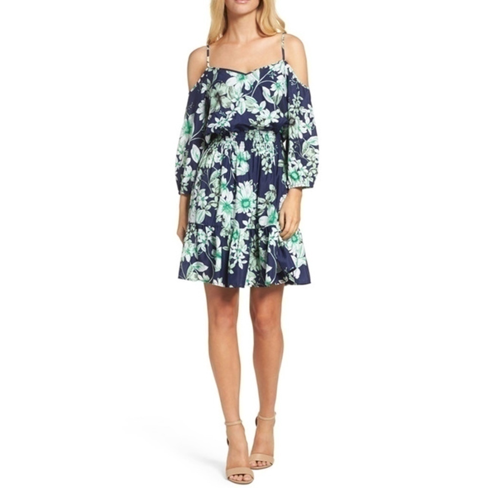 Eliza J. Cold shoulder floral dress - size 2